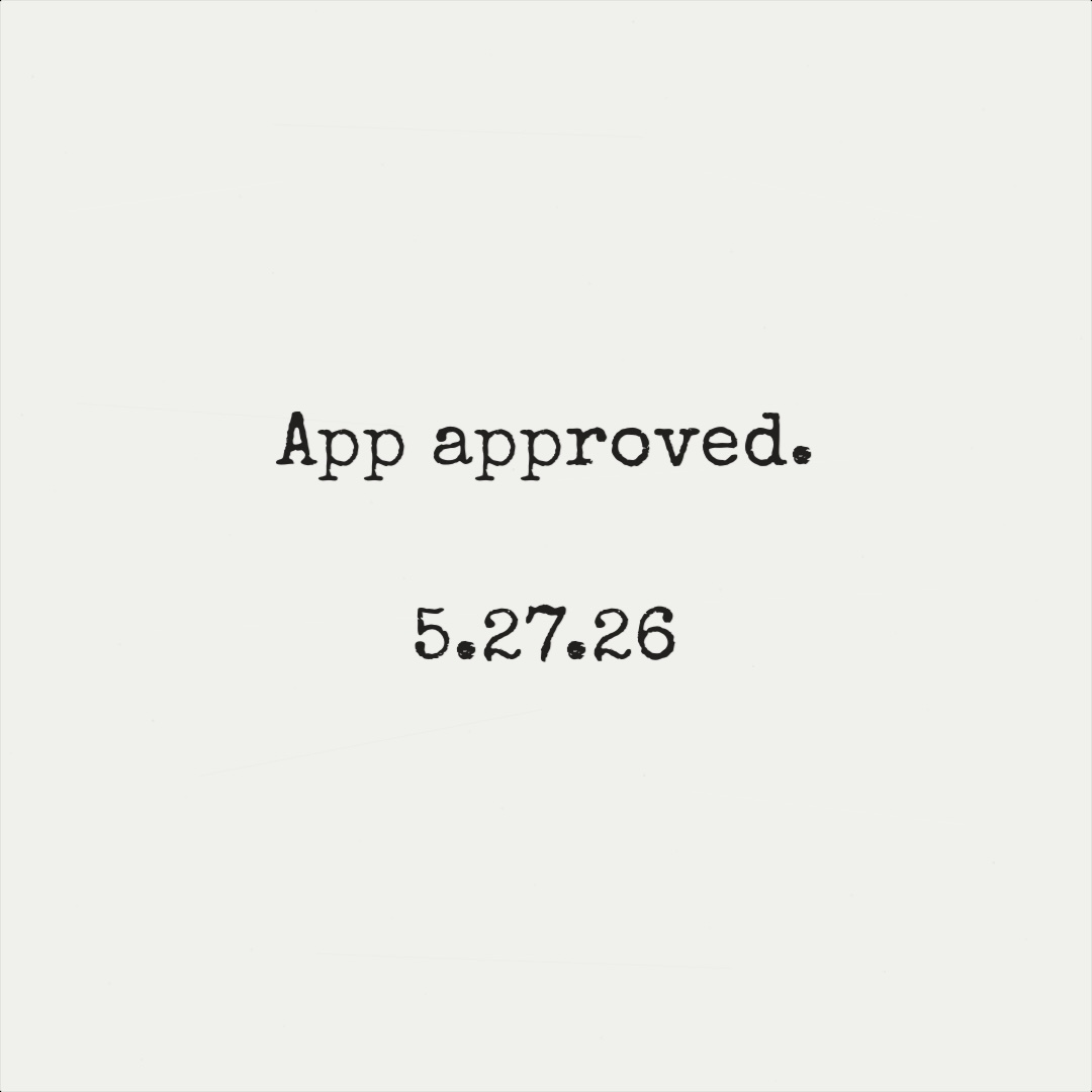 First app approved! 🎉